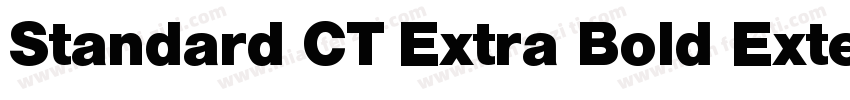 Standard CT Extra Bold Extended字体转换